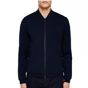 Ted Baker London Men’s Wolf Bonded Bomber Jersey Baseball Jacket